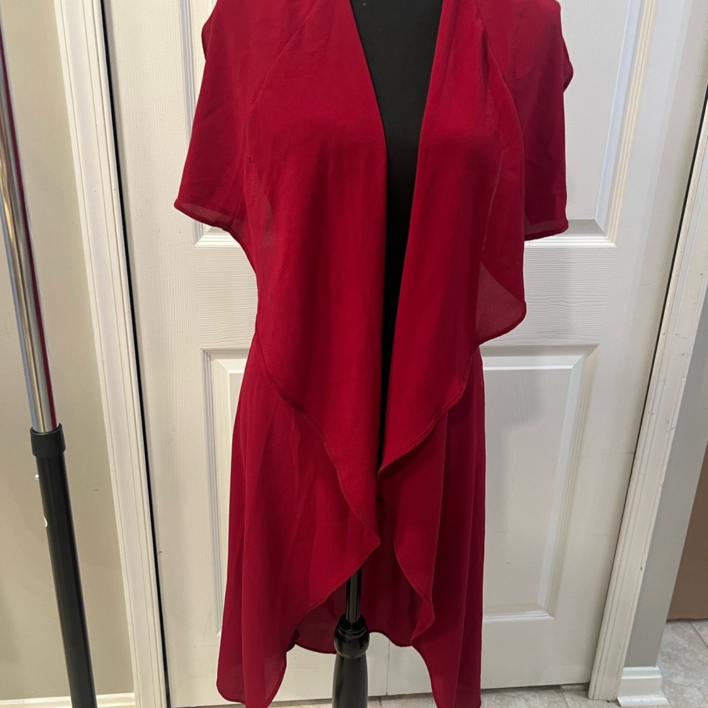 Elegant Red Women's Blouse